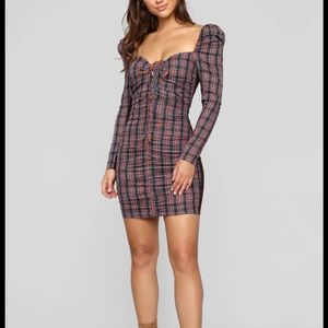 Plaid Mini Dress